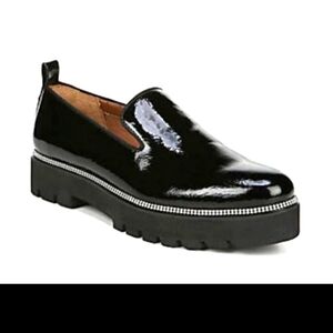 Franco Sarto patent leather loafers